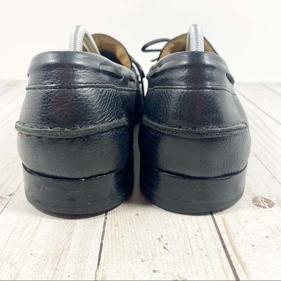 Cole Haan Black Pebbled Leather Moc Toe Loafer 11 - Picture 4 of 13